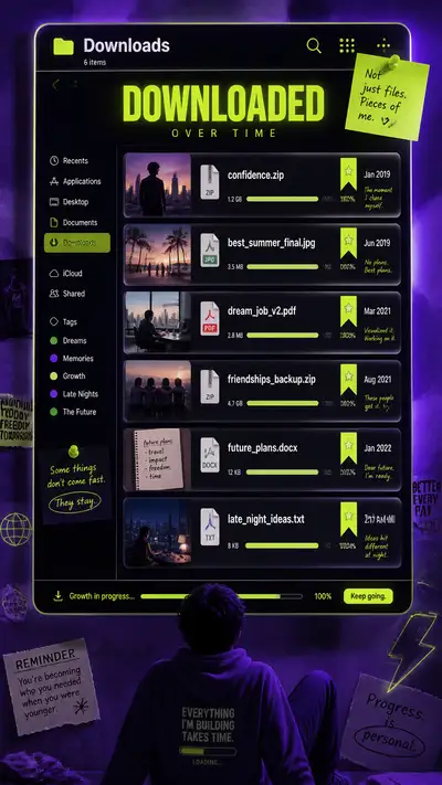 Downloaded Over Time Life-as-Files Poster