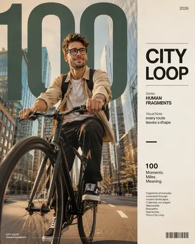 Premium Editorial Poster: City Loop