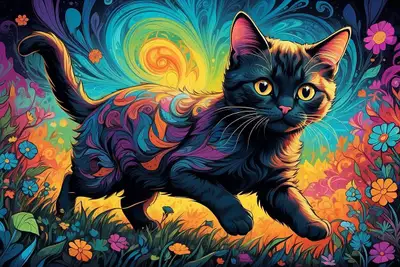 Psychedelic Style AI Illustration Prompt