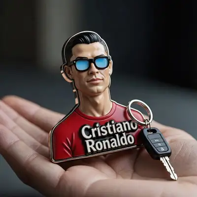Hyper-realistic 3D keychain with face