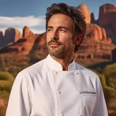 Ultra Realistic French Chef in Arizona Desert