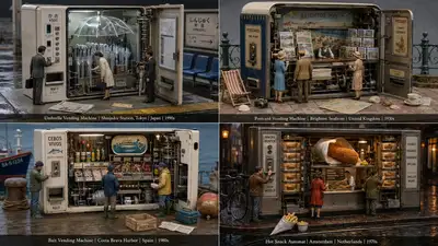 Cultural Vending Machine Diorama Generator