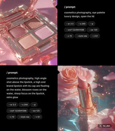 Ethereal Rose Luxe - Floating Lipstick Photography