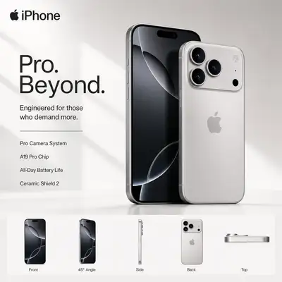 Apple-style FMCG hero advertisement prompt