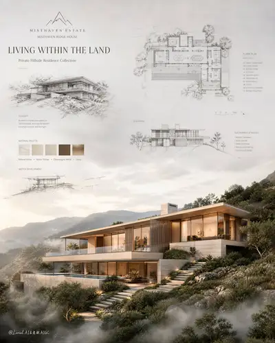 Póster de Venta Arquitectónico Inmobiliario Ultra Premium