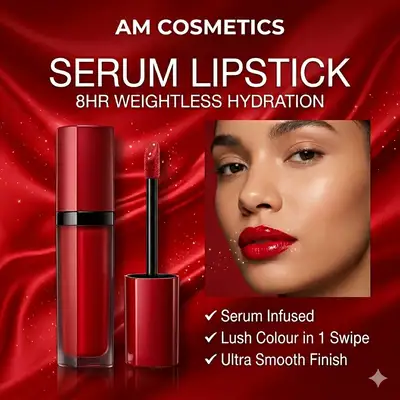 Luxury Serum Lipstick Ad