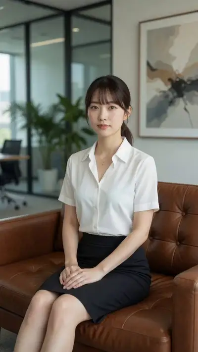 商务着装的专业办公室女性人像
