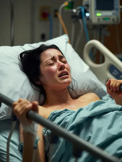 Hyper-realistic Cinematic Childbirth Image Prompt