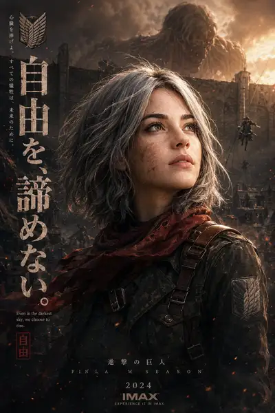 Epic Anime Movie Poster from Photo