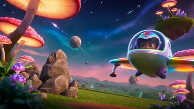 Pixar-Inspired Space Adventure