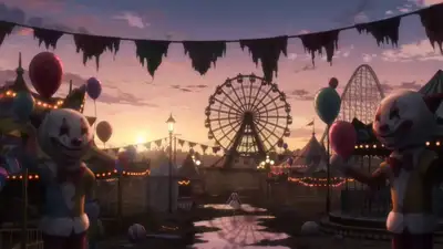 Dark Magical Girl Anime Scene