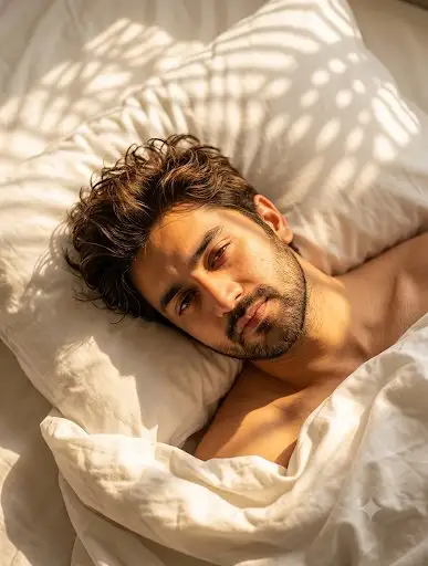 Golden-hour morning portrait with face reference prompt