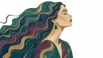 Flat marbling-texture illustration template