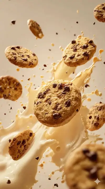 Prompt de manifesto de produção de variantes de biscoitos cinematográfico