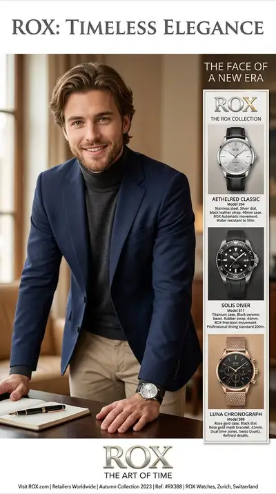 Luxury Watch Magazine Ad Prompt