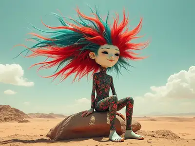 Desert Punk Creature Portrait