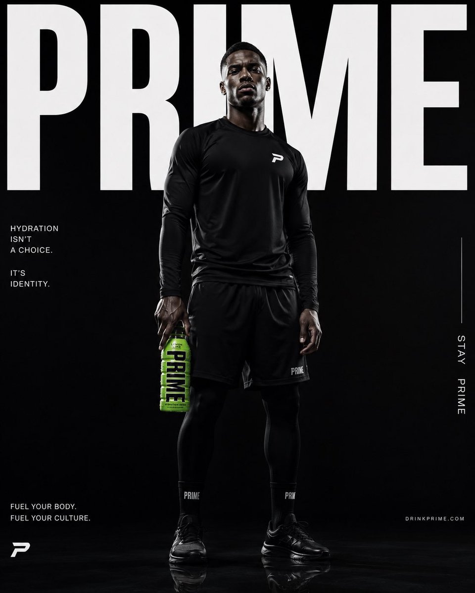 Luxury editorial campaign poster system prompt (PRIME Hydration)