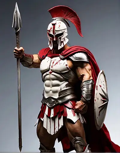 Spartan Warrior in Frank Miller's 300 Style