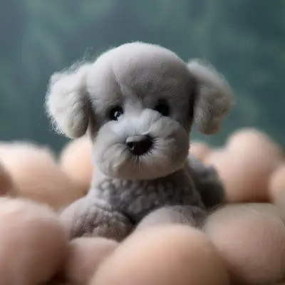 Wool Felting Cute Grey Giraffe