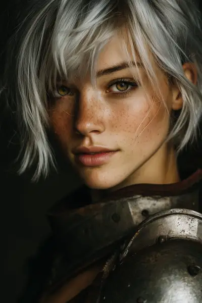 Cyberpunk Female Warrior Character Prompt