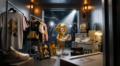 Cinematic Merchandise Launch Scene