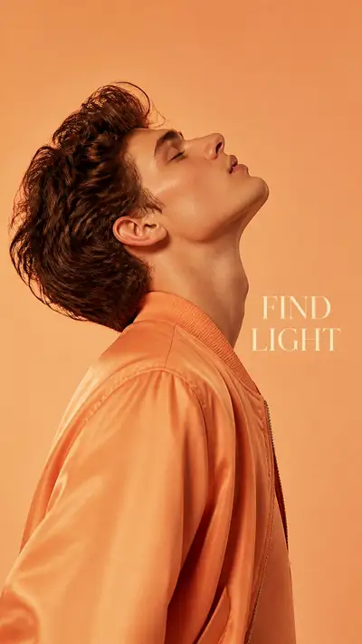 Luxury Fashion Campaign: Apricot Bomber Jacket Editorial