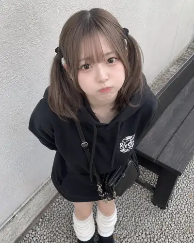 Retrato de selfie de rua japonesa ultra realista