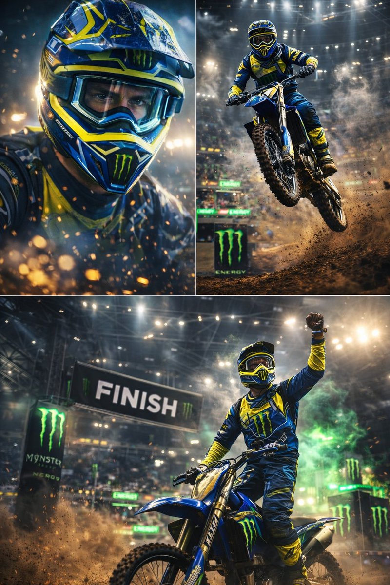 Ultra-Dynamic Motocross Racing Scene Generator