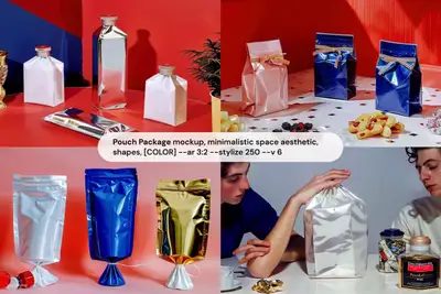 Minimalist Pouch Package Mockup