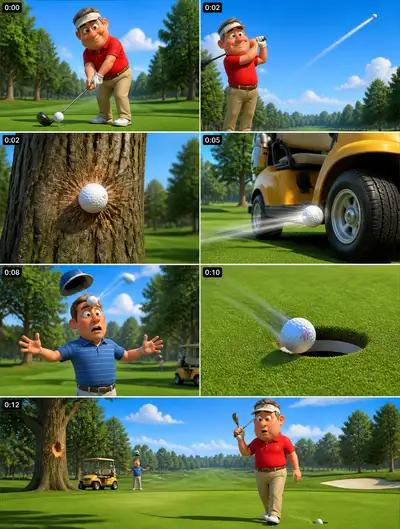 Dave contra la pelota de golf: video de comedia de golf estilo Pixar