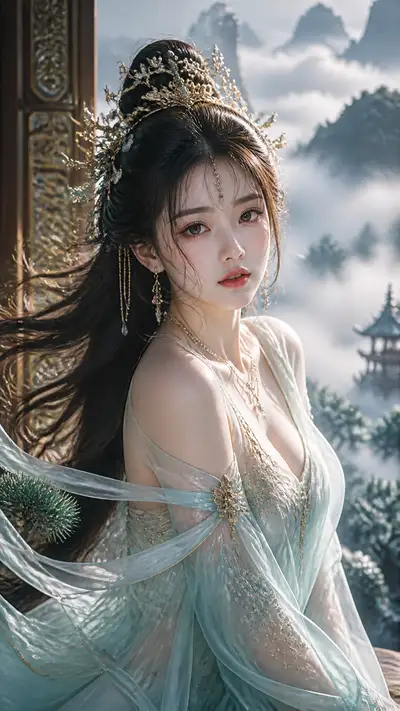 Photorealistic Ancient Chinese Beauty Portrait