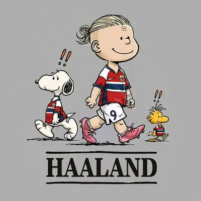 Vintage Peanuts-Style Football Poster