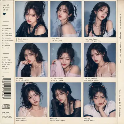K-pop Idol Concept Album Grid Portrait
