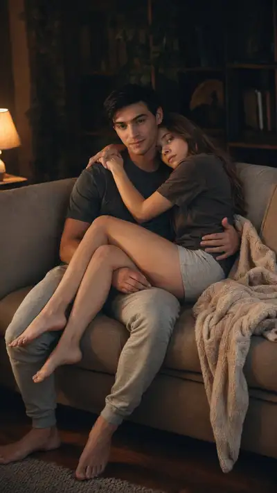 Ultra-Realistic Cinematic Intimate Couple Portrait