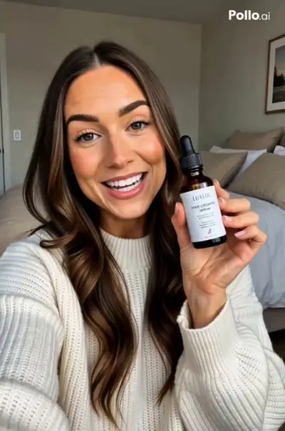 UGC-Style Hair Growth Serum Ad Video Prompt