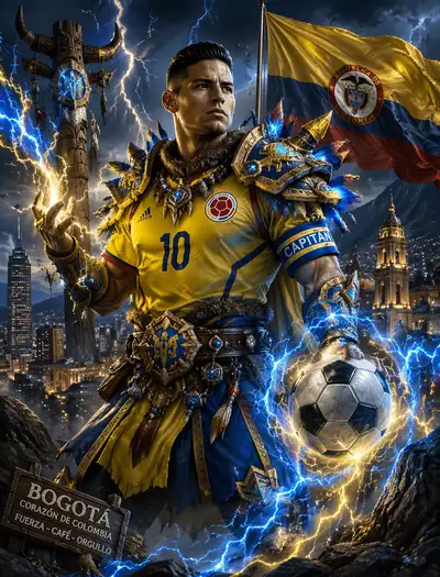 Colombia captain as World of Warcraft storm shaman