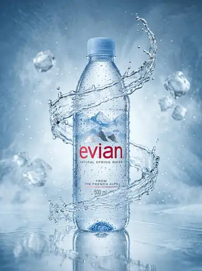 Luxury Water Bottle Cinematic Product Shot
