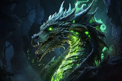 Detailed Dragon Illustration Prompt