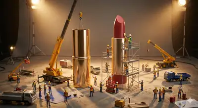 Pequenos engenheiros construindo um objeto do dia a dia em tamanho gigante