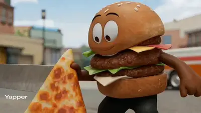 Animated Street Fight: Burger vs Pizza
