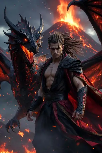 King of Fire Dragons Epic Portrait