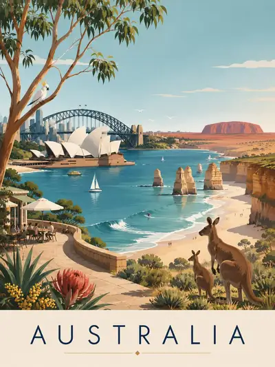South Africa Premium Travel Poster