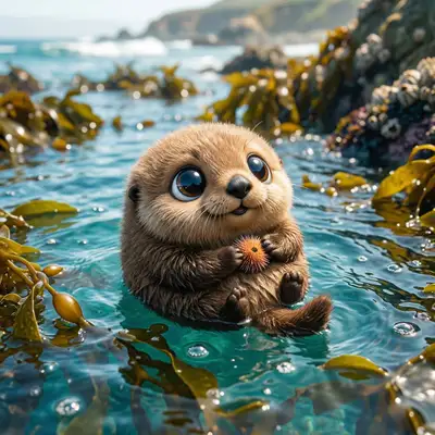 Cute Ball-Shaped Animal Character