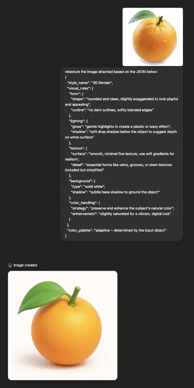 3D-Render-Texturierungs-Prompt
