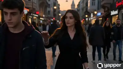 Cinematic Time-Drainer on Istanbul Sidewalk