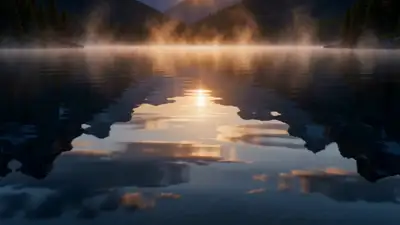 Cinematic Sunrise Water Title Sequence