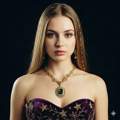 Golden-Haired Starlet Portrait Prompt