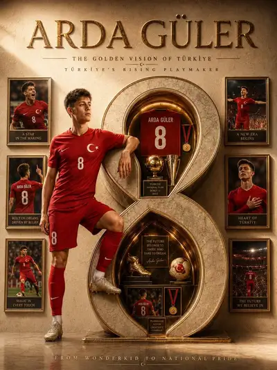 Luxury football legend tribute poster template