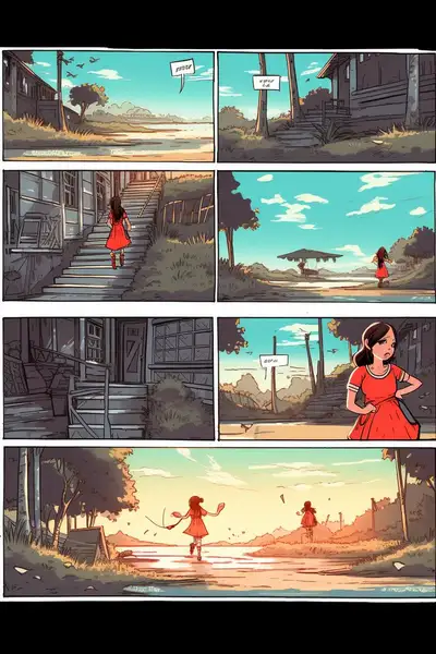 Prompt de Narración Inversa para Página de Cómic