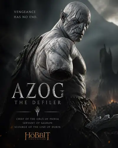 Azog the Defiler cinematic character poster